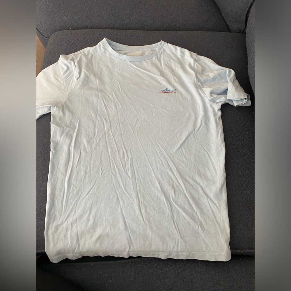 EUC Vineyard Vines T-shirt. Size L (16). Patriotic. Soft light blue.